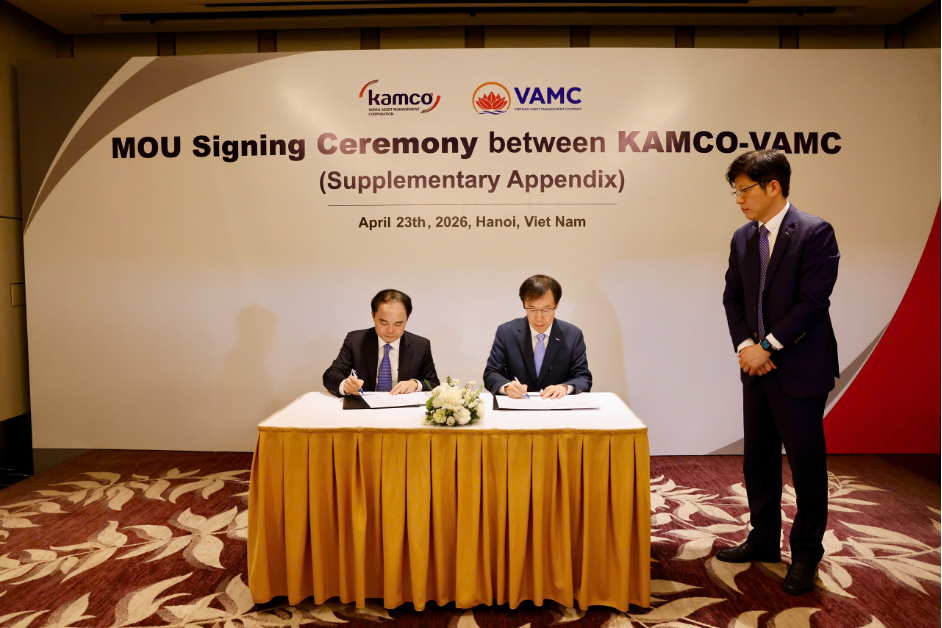 VAMC - KAMCO ký biên bản ghi nhớ hợp tác chiến lược: Dấu mốc quan trọng trong thúc đẩy thị trường xử lý nợ xấu theo chuẩn quốc tế