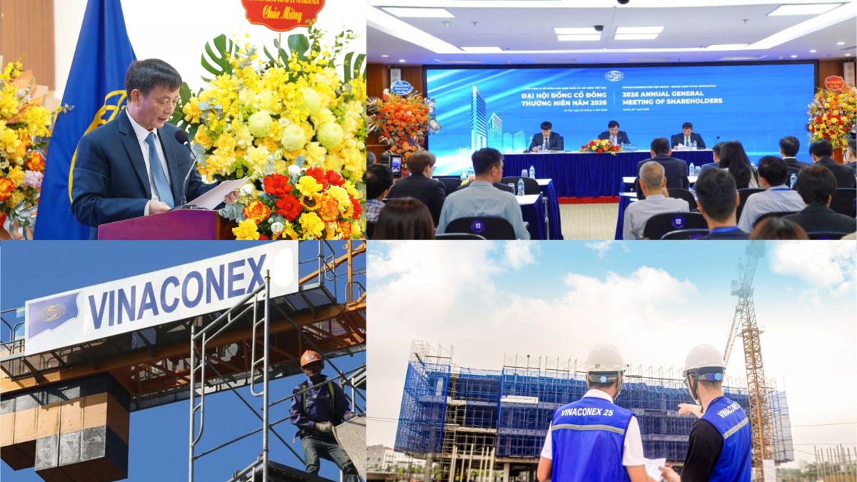 Lãnh đạo Vinaconex giải đáp thắc mắc của cổ đông về diễn biến giá cổ phiếu VCG tại Đại hội đồng cổ đông thường niên 2026