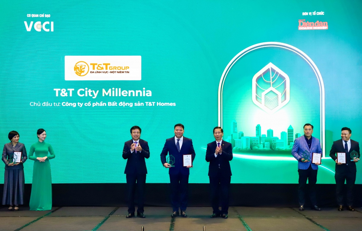 Một góc Khu dân cư Phước Thọ (Vĩnh Long) do T&T Group phát triển nhìn từ trên cao