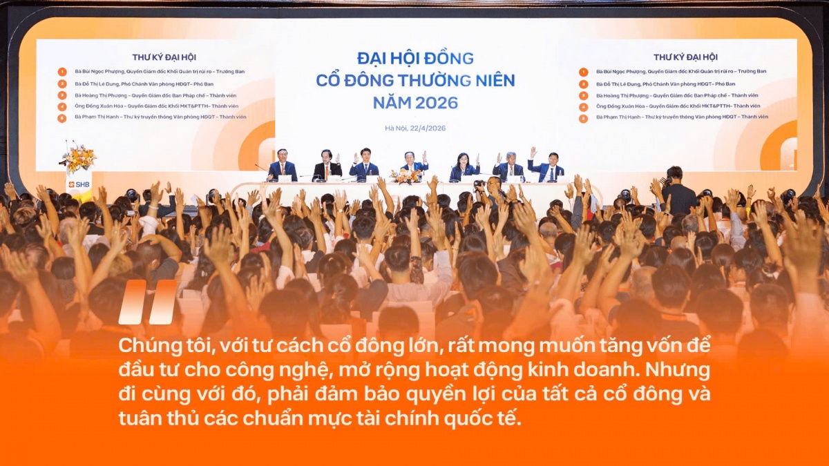 Những câu nói ấn tượng của Chủ tịch HĐQT SHB Đỗ Quang Hiển tại ĐHĐCĐ 2026 Những câu nói ấn tượng của Chủ tịch HĐQT SHB Đỗ Quang Hiển tại ĐHĐCĐ 2026