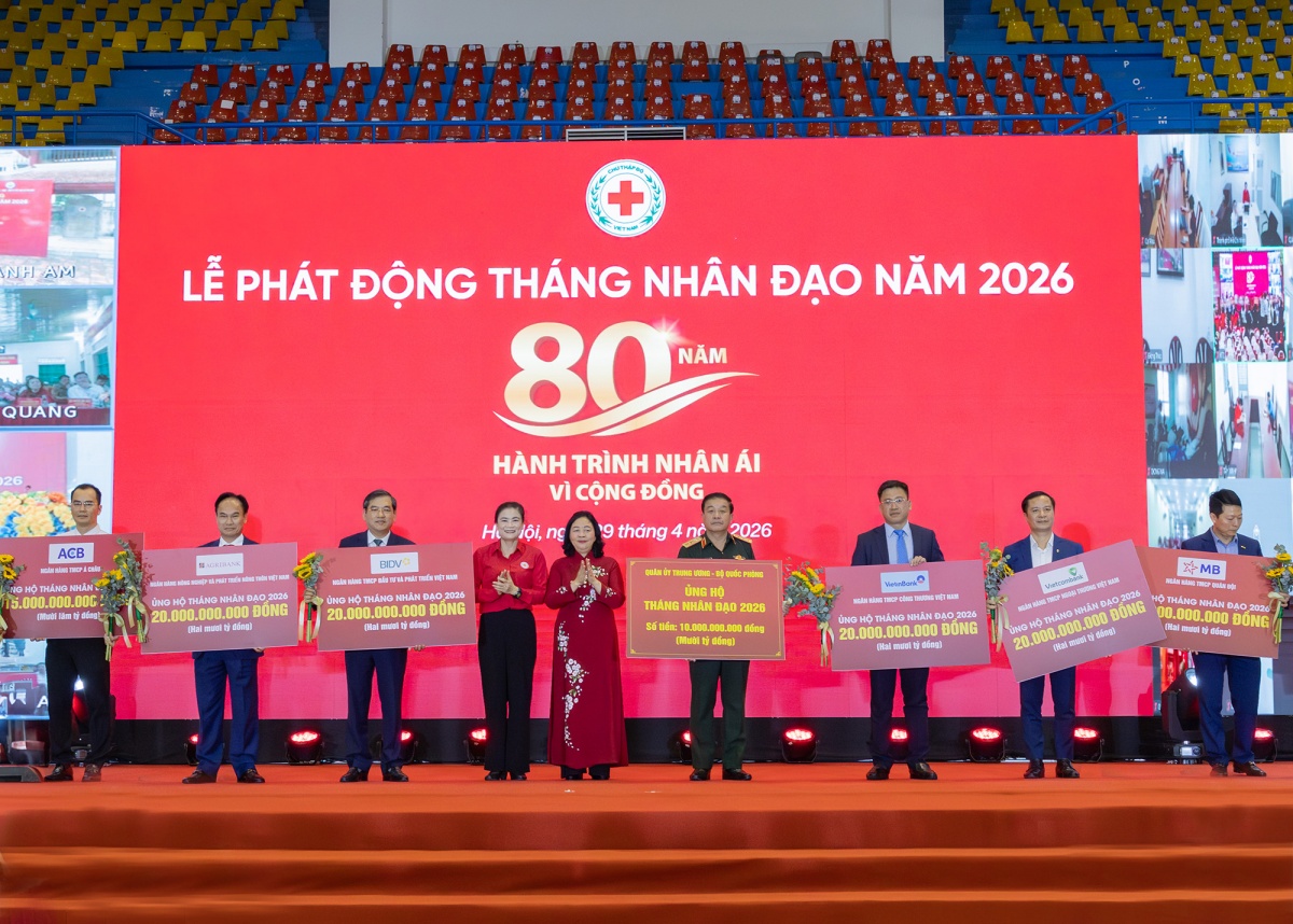 Agribank ủng hộ 20 tỷ đồng hưởng ứng Tháng Nhân đạo năm 2026
