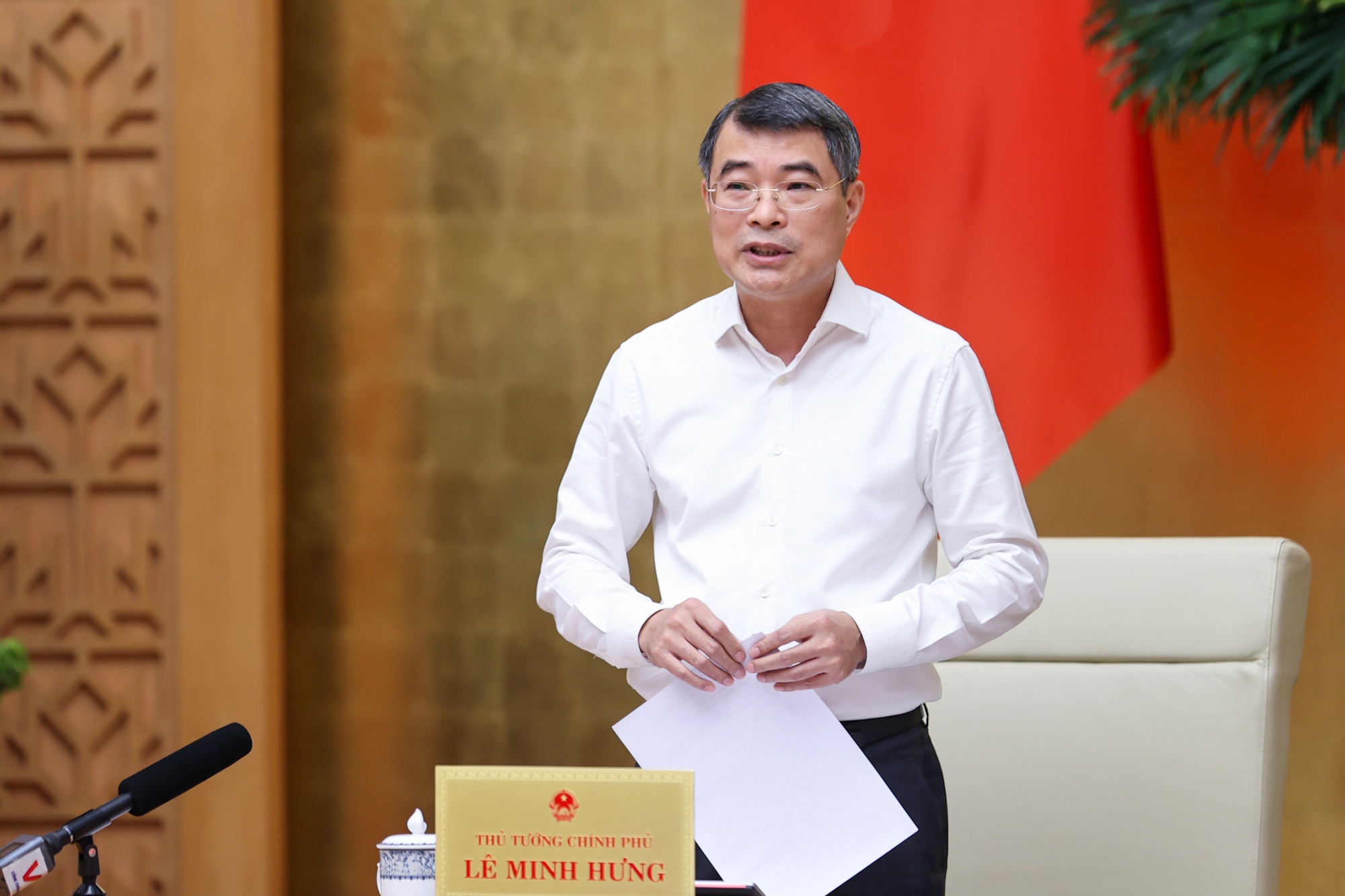 Thủ tướng Chính phủ Lê Minh Hưng phát biểu kết luận phiên họp - Ảnh: VGP/Nhật Bắc Thủ tướng Chính phủ Lê Minh Hưng phát biểu kết luận phiên họp - Ảnh: VGP/Nhật Bắc