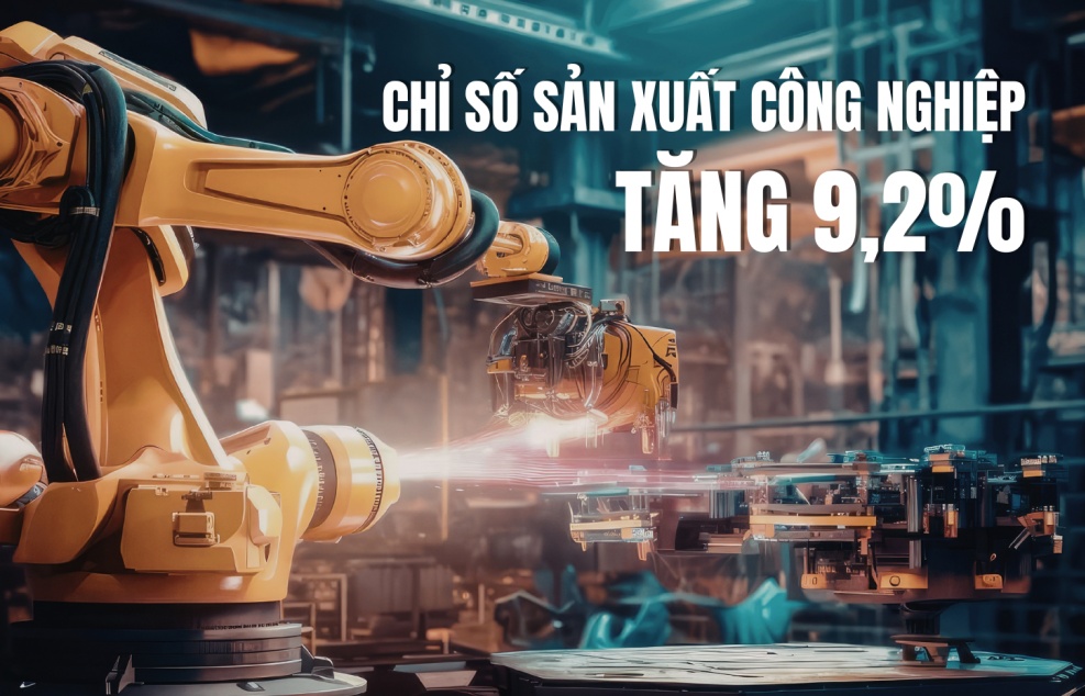 [Infographic] 4 tháng, chỉ số sản xuất công nghiệp tăng 9,2% so với cùng kỳ