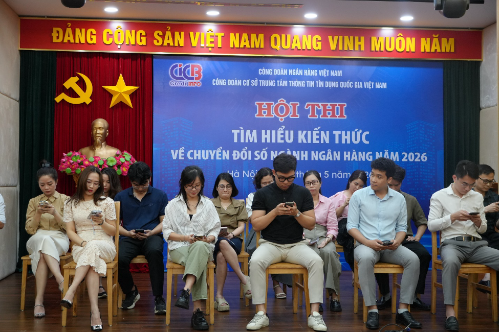Sôi nổi Hội thi “Tìm hiểu kiến thức về chuyển đổi số ngành Ngân hàng” năm 2026 tại CIC Sôi nổi Hội thi “Tìm hiểu kiến thức về chuyển đổi số ngành Ngân hàng” năm 2026 tại CIC