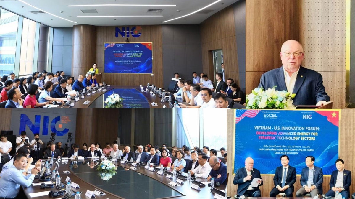 Đại diện NIC và Tập đoàn EXCEL Services Corporation tại Diễn đàn Đổi mới sáng tạo Việt Nam - Hoa Kỳ, mở ra chương mới trong hợp tác chiến lược về năng lượng tiên tiến, tháo gỡ 'nút thắt' hạ tầng cho các ngành công nghệ tỷ đô
