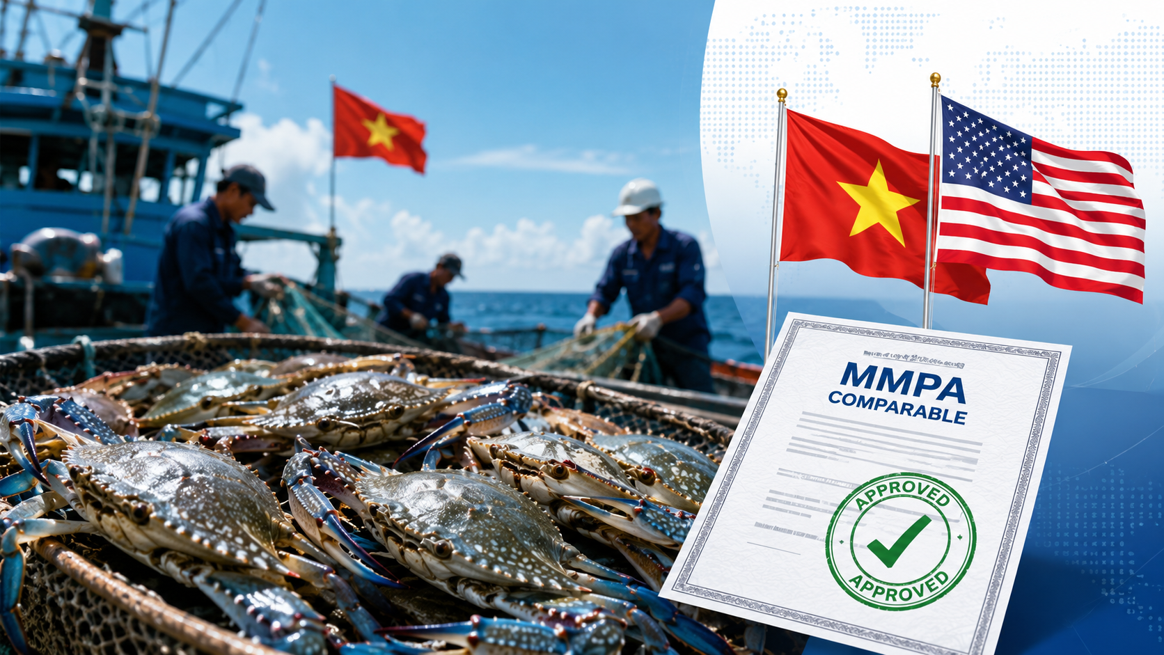 Nghề ghẹ Việt Nam được NOAA Mỹ công nhận tương đương theo MMPA Nghề ghẹ Việt Nam được NOAA Mỹ công nhận tương đương theo MMPA