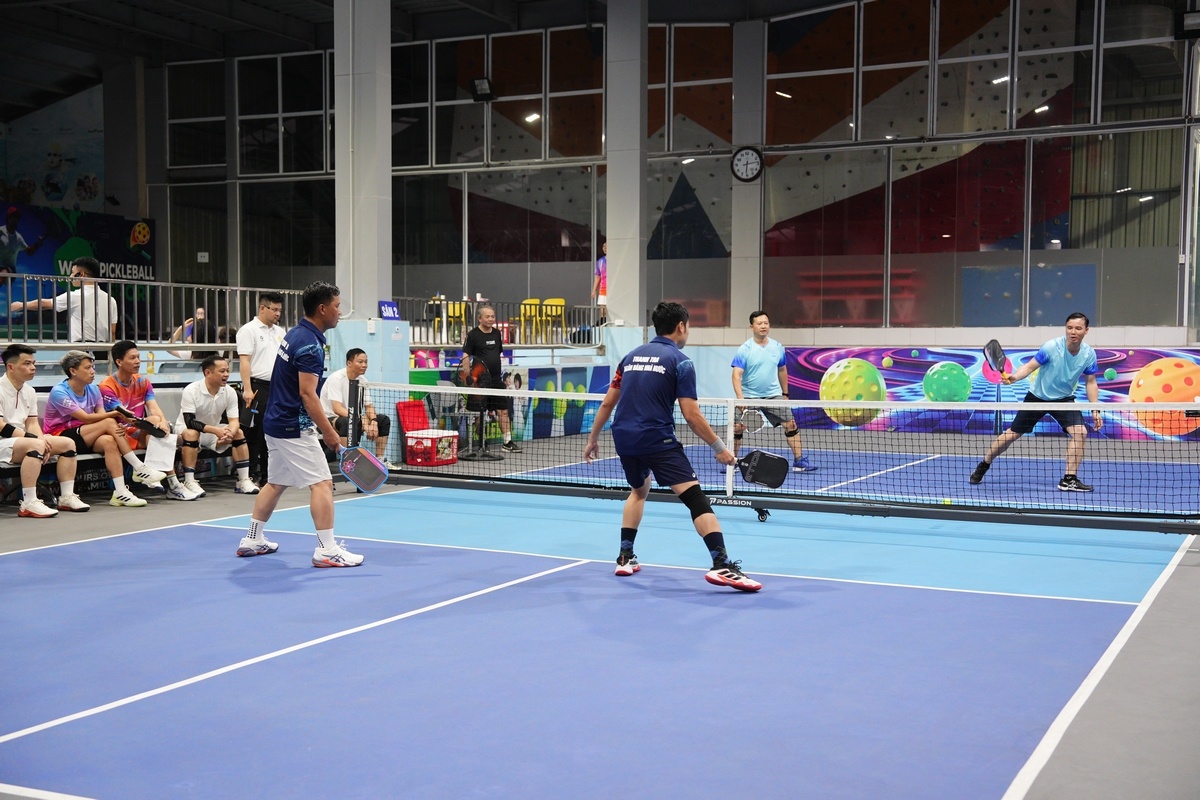 Sôi nổi giải Pickleball giao hữu giữa các đơn vị ngành Ngân hàng