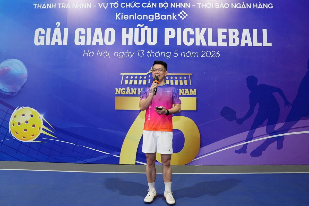 Các đơn vị ngành Ngân hàng tranh tài tại giải giao hữu Pickleball Sôi nổi giải Pickleball giao hữu giữa các đơn vị ngành Ngân hàng