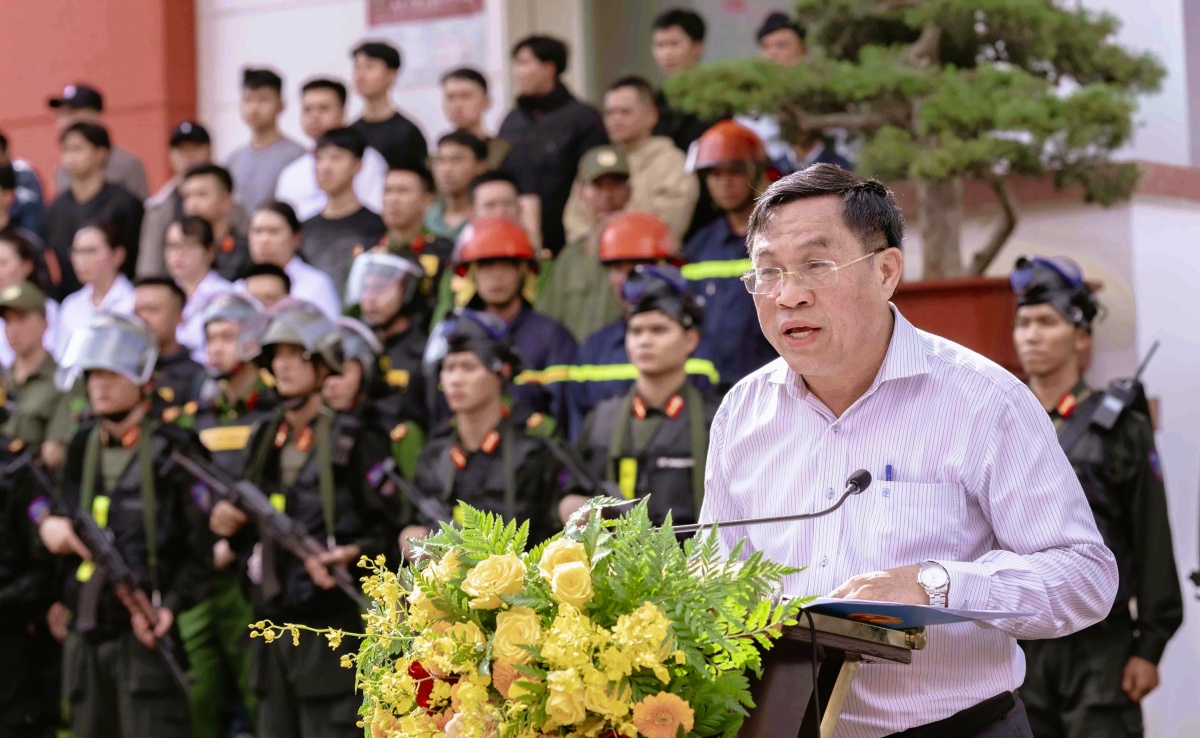 Ấn tượng diễn tập chống cướp ngân hàng ở Lâm Đồng