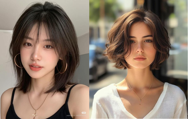 Muốn mặt trông nhỏ và thanh thoát hơn, nhiều cô gái đang chọn các kiểu tóc này