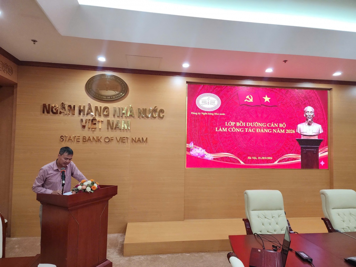 Đảng ủy NHNN tổ chức bế giảng, tổng kết 3 lớp bồi dưỡng về công tác Đảng năm 2026 Đảng ủy NHNN tổ chức bế giảng, tổng kết 3 lớp bồi dưỡng về công tác Đảng năm 2026