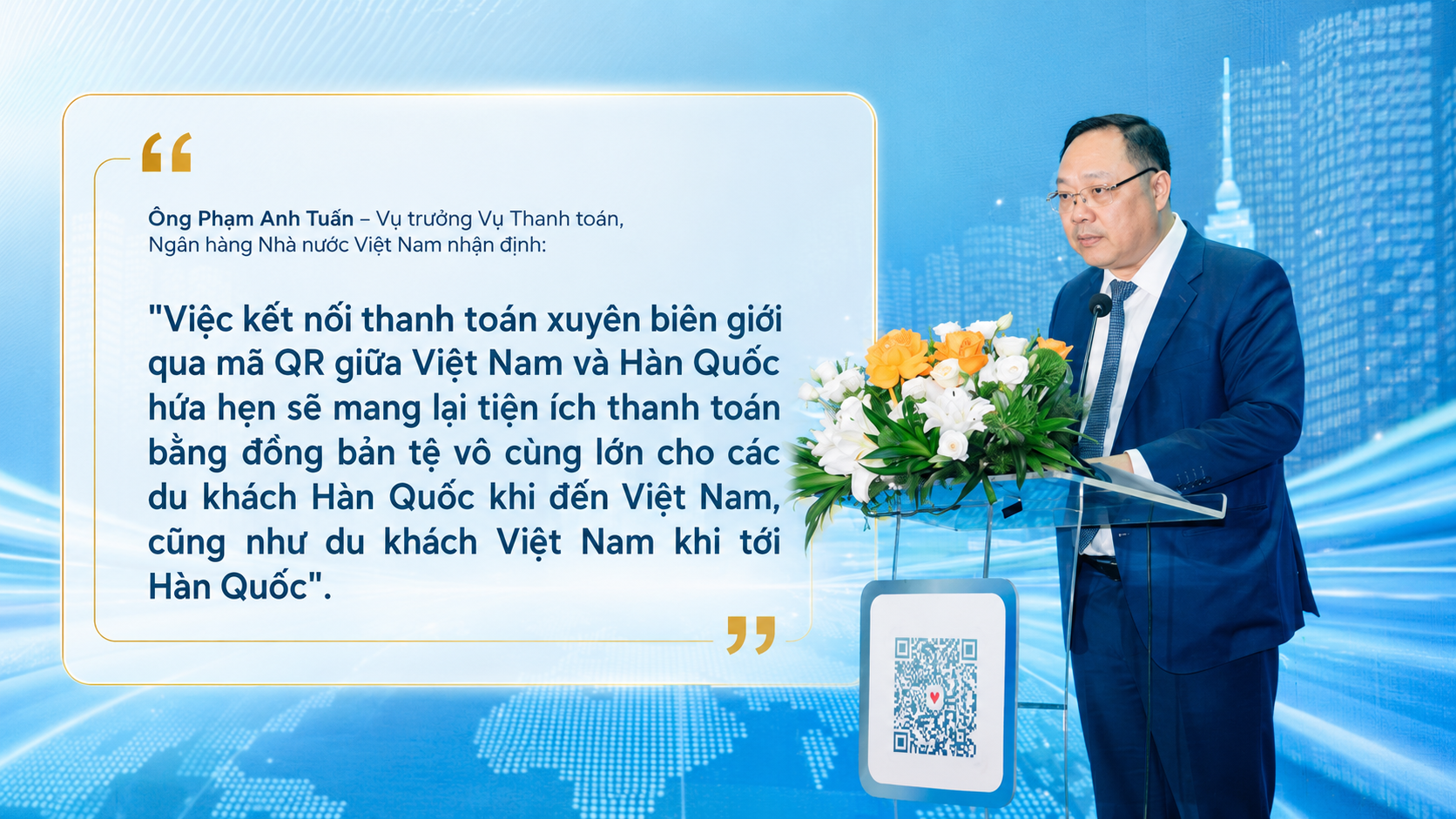 Khi mã thanh toán QR kết nối Việt Nam - Hàn Quốc