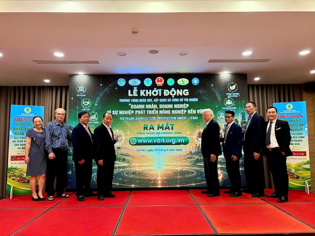  Chính thức khởi động Chương trình khảo sát, xếp hạng và công bố tín nhiệm doanh nhân, doanh nghiệp vì sự nghiệp phát triển nông nghiệp bền vững (VARI)