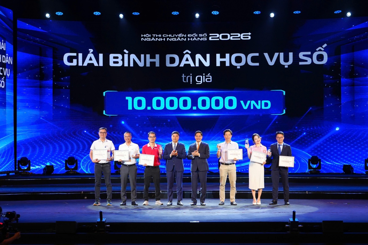 Vietcombank đạt giải Đặc biệt tại Hội thi Chuyển đổi số ngành Ngân hàng năm 2026 Vietcombank đạt giải Đặc biệt tại Hội thi Chuyển đổi số ngành Ngân hàng năm 2026