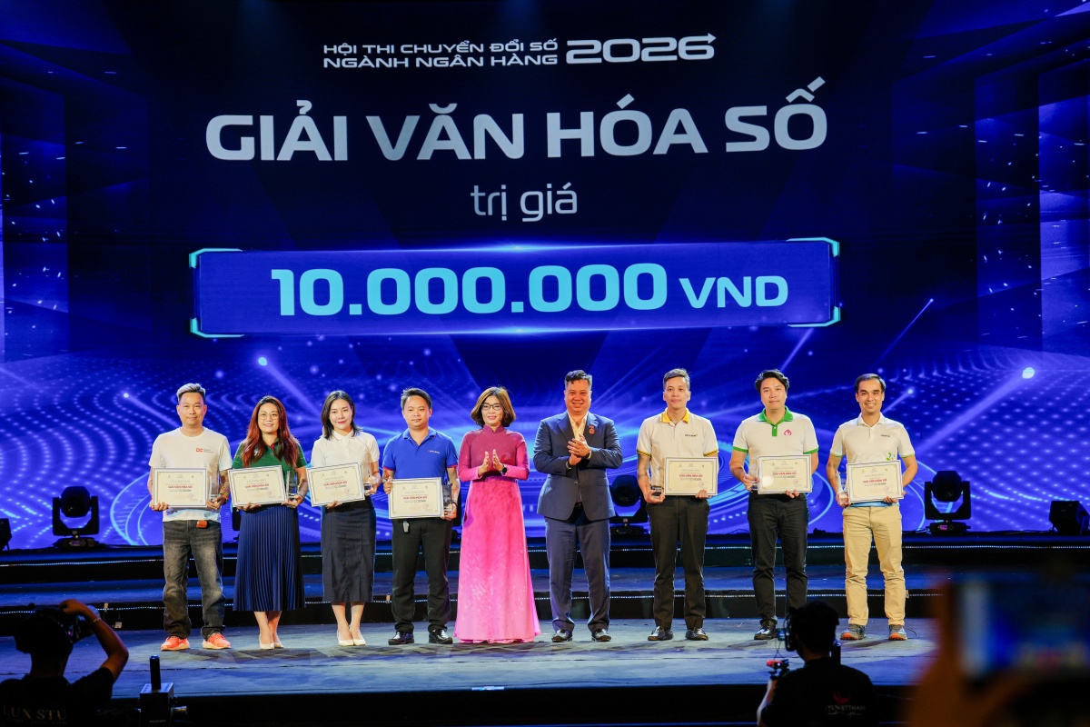 Vietcombank đạt giải Đặc biệt tại Hội thi Chuyển đổi số ngành Ngân hàng năm 2026 Vietcombank đạt giải Đặc biệt tại Hội thi Chuyển đổi số ngành Ngân hàng năm 2026