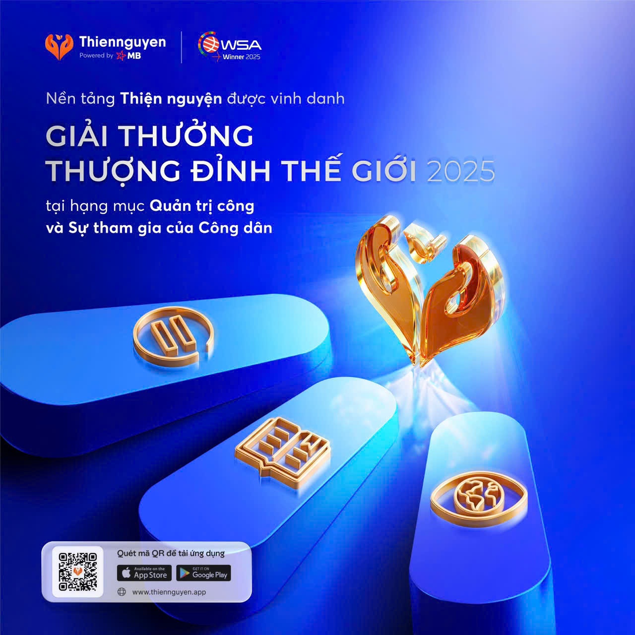 Giải thưởng khẳng định những nỗ lực ứng dụng công nghệ để tăng cường minh bạch, kết nối nguồn lực xã hội và thúc đẩy sự tham gia của cộng đồng trong các hoạt động nhân đạo, từ thiện tại Việt Nam. Giải thưởng khẳng định những nỗ lực ứng dụng công nghệ để tăng cường minh bạch, kết nối nguồn lực xã hội và thúc đẩy sự tham gia của cộng đồng trong các hoạt động nhân đạo, từ thiện tại Việt Nam.