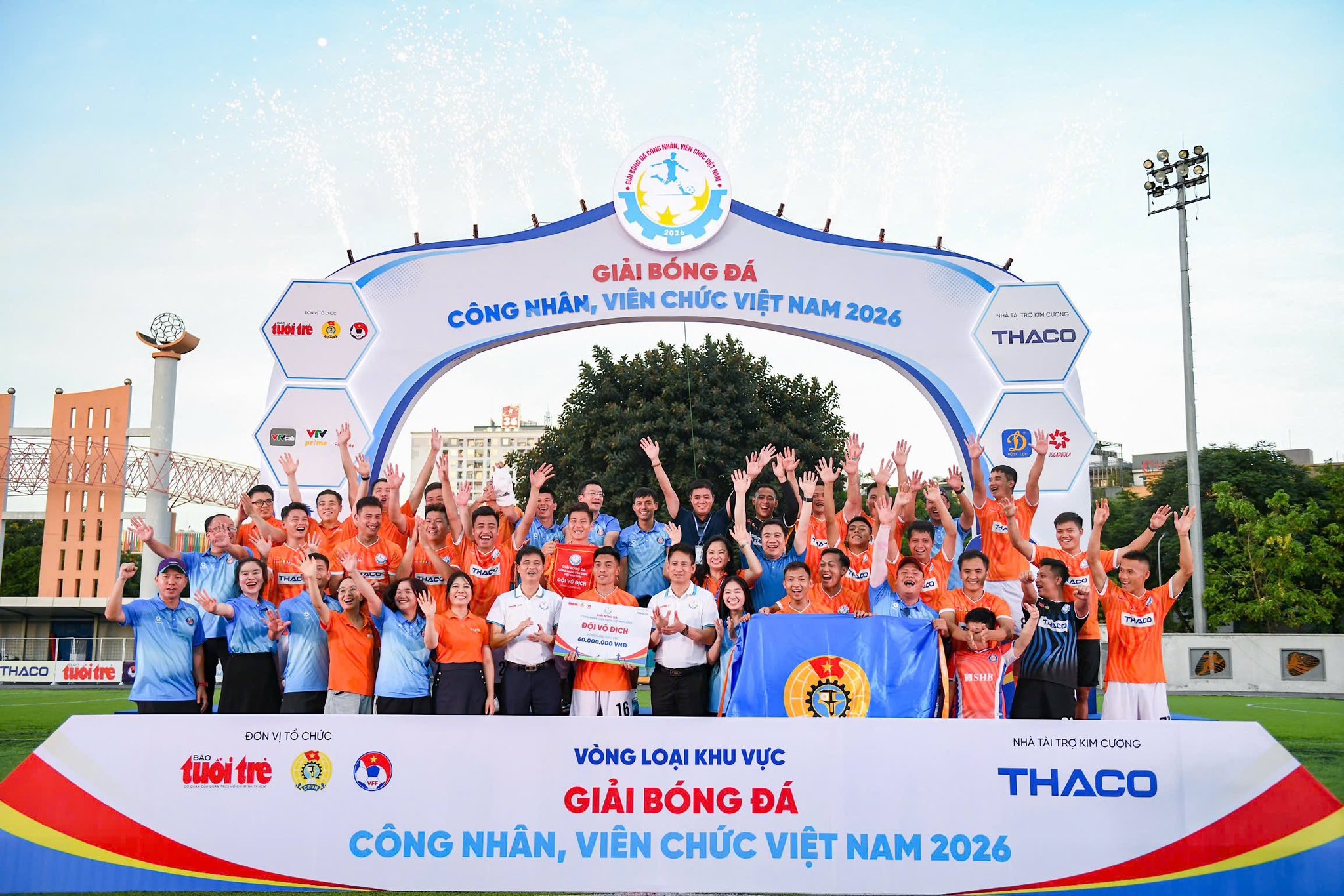Đội Công đoàn Ngân hàng Việt Nam vô địch vòng loại khu vực phía Bắc Giải bóng đá công nhân, viên chức Việt Nam 2026 Đội Công đoàn Ngân hàng Việt Nam vô địch vòng loại khu vực phía Bắc Giải bóng đá công nhân, viên chức Việt Nam 2026