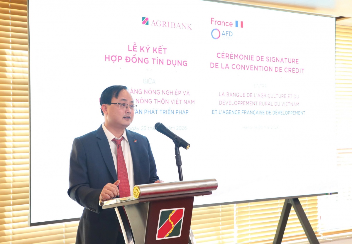 Agribank ký kết Hợp đồng tín dụng Hạn mức tài chính khí hậu với Cơ quan Phát triển Pháp