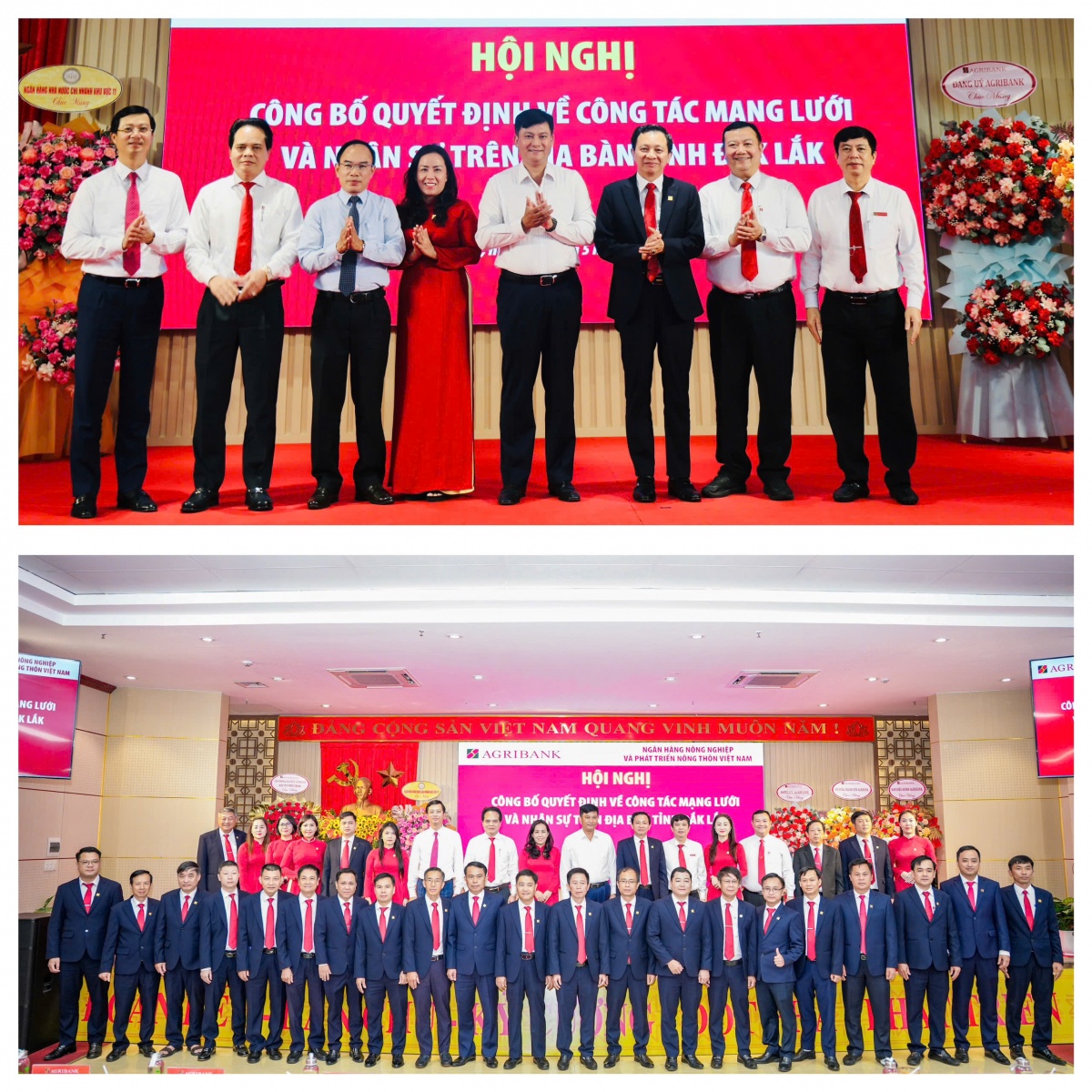 Ban Lãnh đạo Agribank chụp hình lưu niệm cùng cán bộ Chi nhánhBan Lãnh đạo Agribank chụp hình lưu niệm cùng cán bộ Chi nhánh