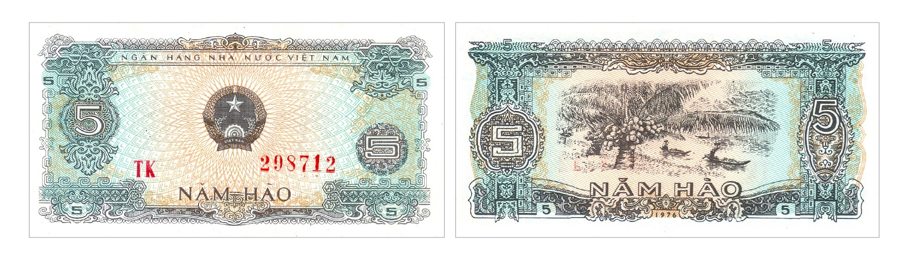 Ảnh 3.3.5. Tiền giấy 5 hào, 1978 Ảnh 3.3.5. Tiền giấy 5 hào, 1978
