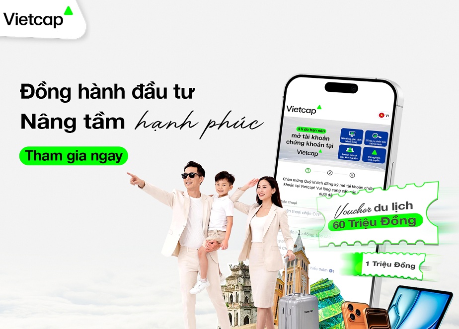 Vietcap triển khai chương trình “Đồng hành đầu tư, nâng tầm hạnh phúc”