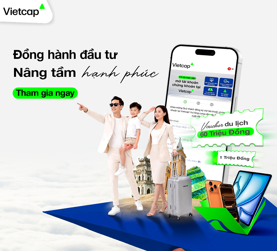 Vietcap triển khai chương trình “Đồng hành đầu tư, nâng tầm hạnh phúc” Vietcap triển khai chương trình “Đồng hành đầu tư, nâng tầm hạnh phúc”