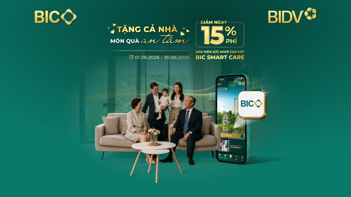BIC ưu đãi 15% phí bảo hiểm sức khoẻ cao cấp mừng Ngày Gia đình Việt Nam BIC ưu đãi 15% phí bảo hiểm sức khoẻ cao cấp mừng Ngày Gia đình Việt Nam