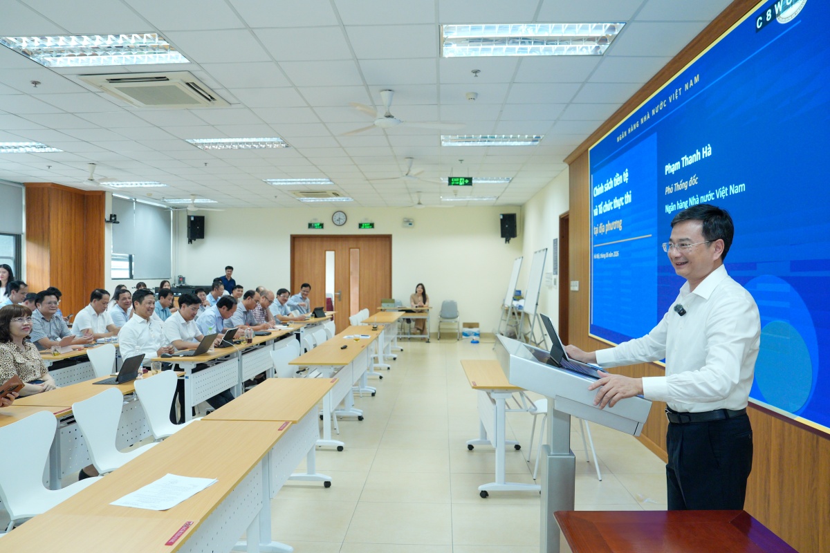 Phó Thống đốc Phạm Thanh Hà chia sẻ về chính sách tiền tệ tại Lớp bồi dưỡng Lãnh đạo NHNN chi nhánh khu vực