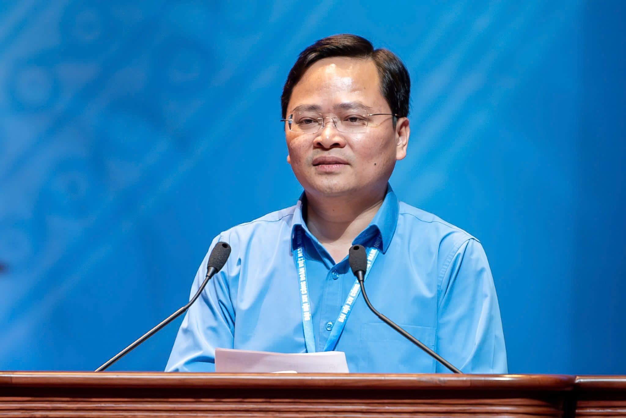 nhân sự - Ảnh 1. Chủ tịch Tổng liên đoàn Lao động Việt Nam Nguyễn Anh Tuấn -