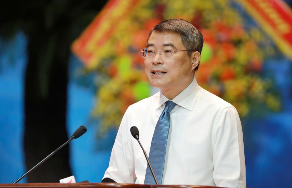 Ủy viên Bộ Chính trị, Thủ tướng Chính phủ Lê Minh Hưng tại chương trình. Ảnh: Tô Thế Ủy viên Bộ Chính trị, Thủ tướng Chính phủ Lê Minh Hưng tại chương trình. Ảnh: Tô Thế