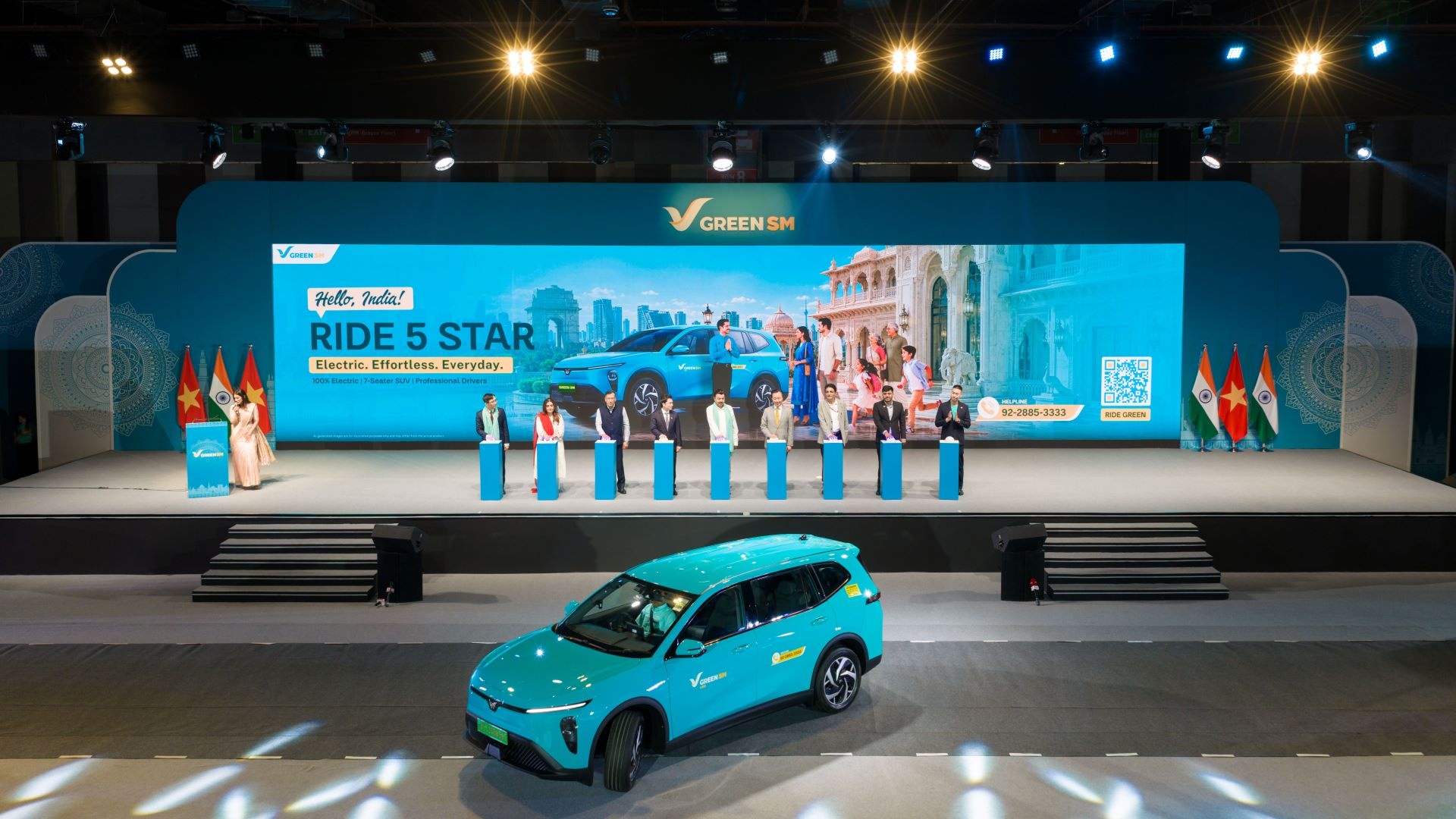Green SM ra mắt dịch vụ taxi thuần điện Green SM Limo tại Ấn Độ
