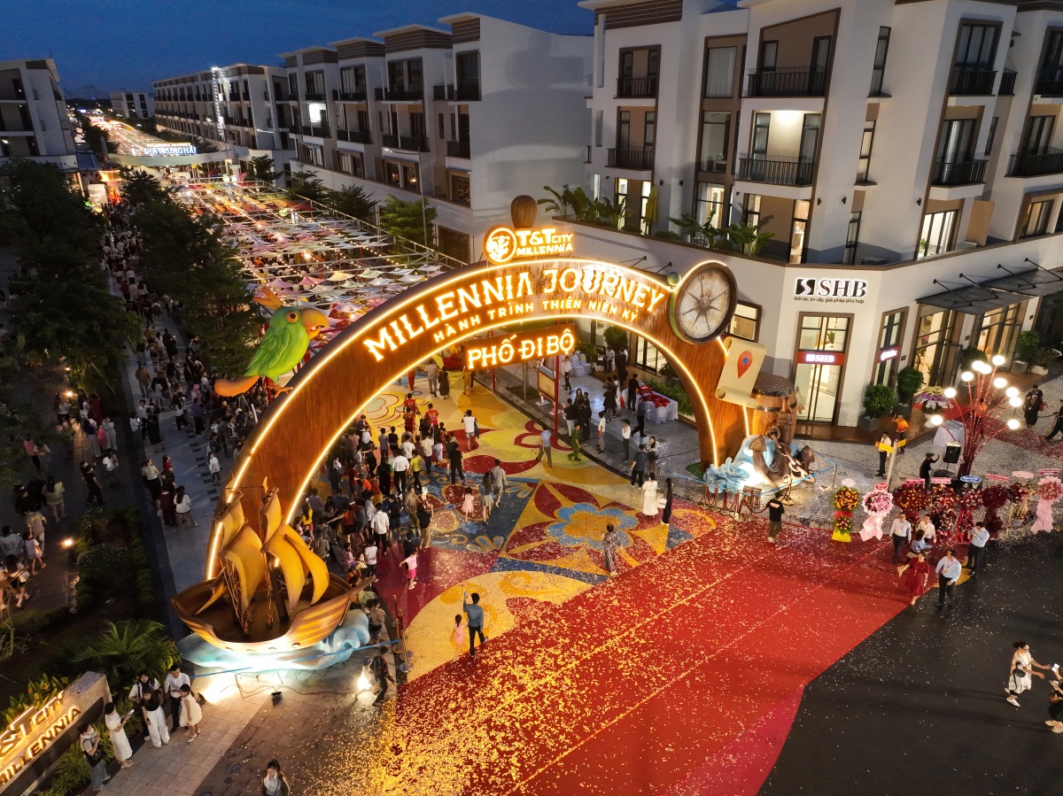 Phố đi bộ Millennia Journey tại T&T City Millennia Phố đi bộ Millennia Journey tại T&T City Millennia