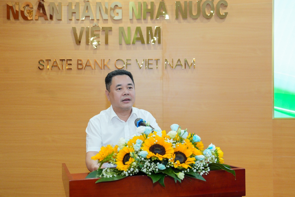 Phó Thống đốc Ngân hàng Nhà nước (NHNN) Nguyễn Ngọc Cảnh phát biểu khai mạc tọa đàm