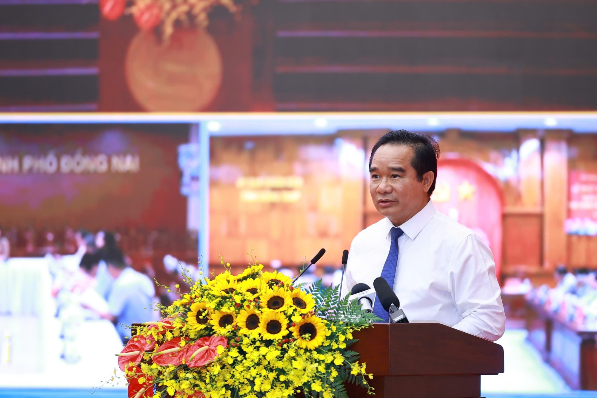 Chủ tịch UBND TP. HCM Nguyễn Văn Được phát biểu hưởng ứng - Ảnh: VGP/Phương Nguyên Chủ tịch UBND TP. HCM Nguyễn Văn Được phát biểu hưởng ứng - Ảnh: VGP/Phương Nguyên
