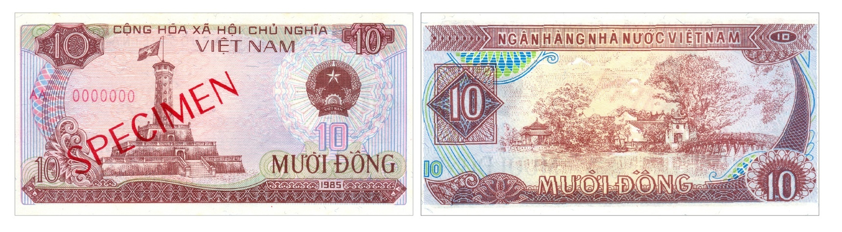 Ảnh 3.3.22. Tiền giấy 10 đồng, 1985