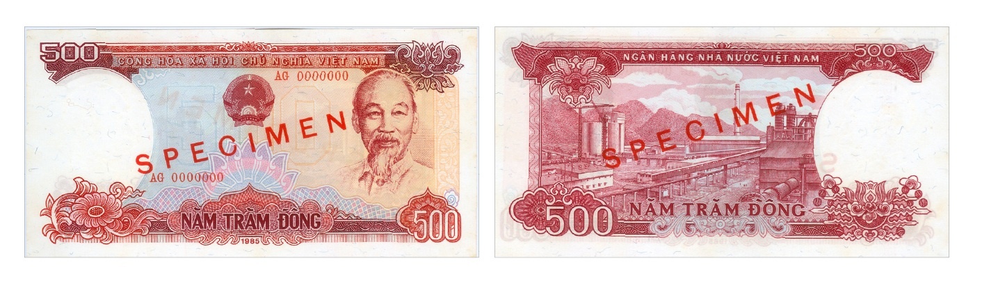 Ảnh 3.3.28.Tiền giấy 500 đồng, 1985