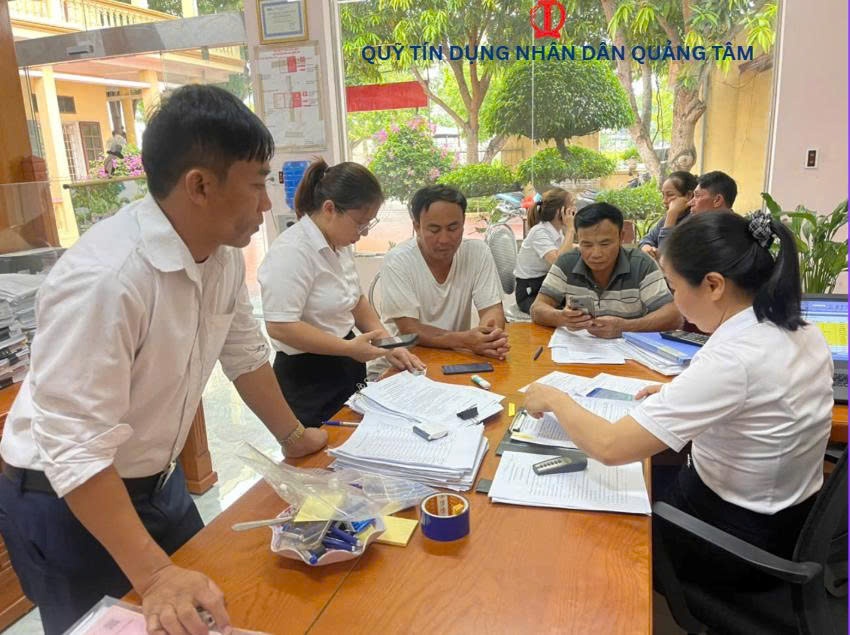 QTDND Quảng Tâm phát huy hiệu quả vai trò kênh dẫn vốn cho khu vực nông thôn
