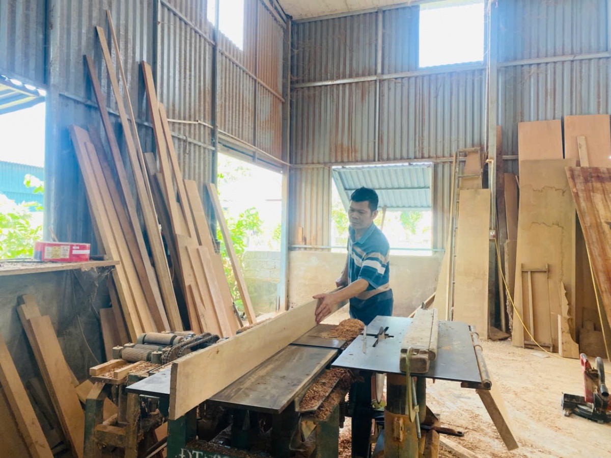 Từ sự tiếp sức của QTDND Quảng Tâm, anh Nguyễn Công Hoan đã mạnh dạn đầu tư dây chuyền sản xuất hiện đại, mở rộng thị trường tiêu thụ 
