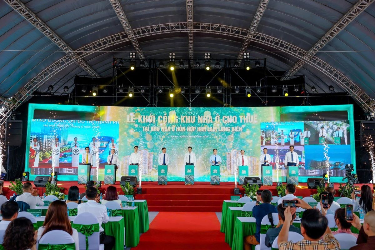 Khởi công Khu nhà ở cho thuê tại Khu nhà ở hỗn hợp Him Lam Long Biên