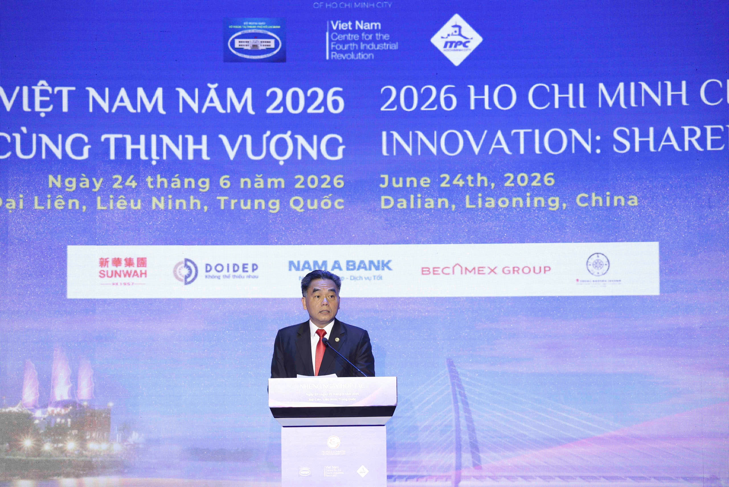 Ông Nguyễn Lộc Hà - Phó Chủ tịch Thường trực UBND TPHCM phát biểu tại chương trình Ông Nguyễn Lộc Hà - Phó Chủ tịch Thường trực UBND TPHCM phát biểu tại chương trình