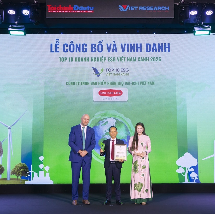 Dai-ichi Life Việt Nam nhận 4 giải thưởng uy tín tại Diễn đàn Doanh nghiệp Việt Nam 2026 Dai-ichi Life Việt Nam nhận 4 giải thưởng uy tín tại Diễn đàn Doanh nghiệp Việt Nam 2026
