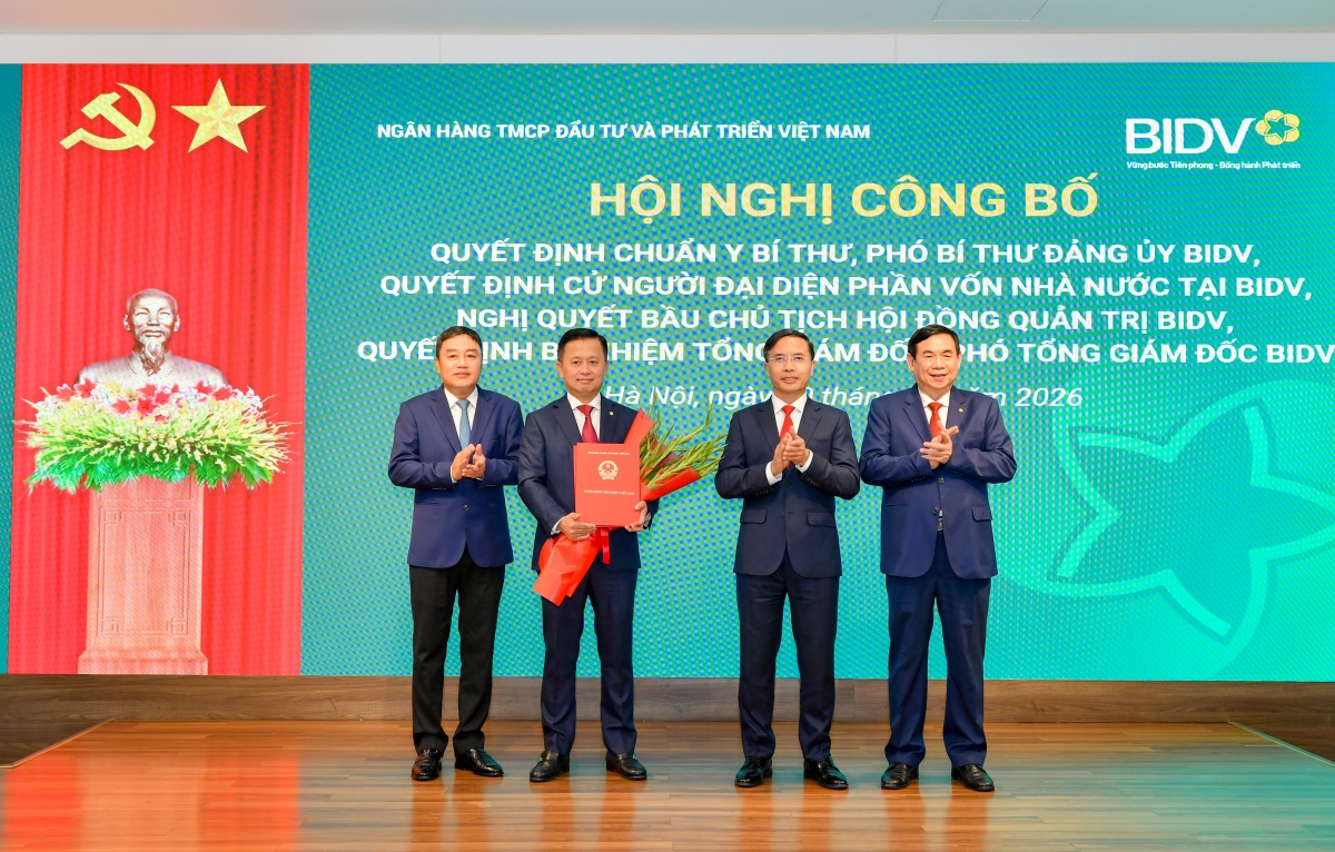 BIDV công bố quyết định nhân sự cấp cao
