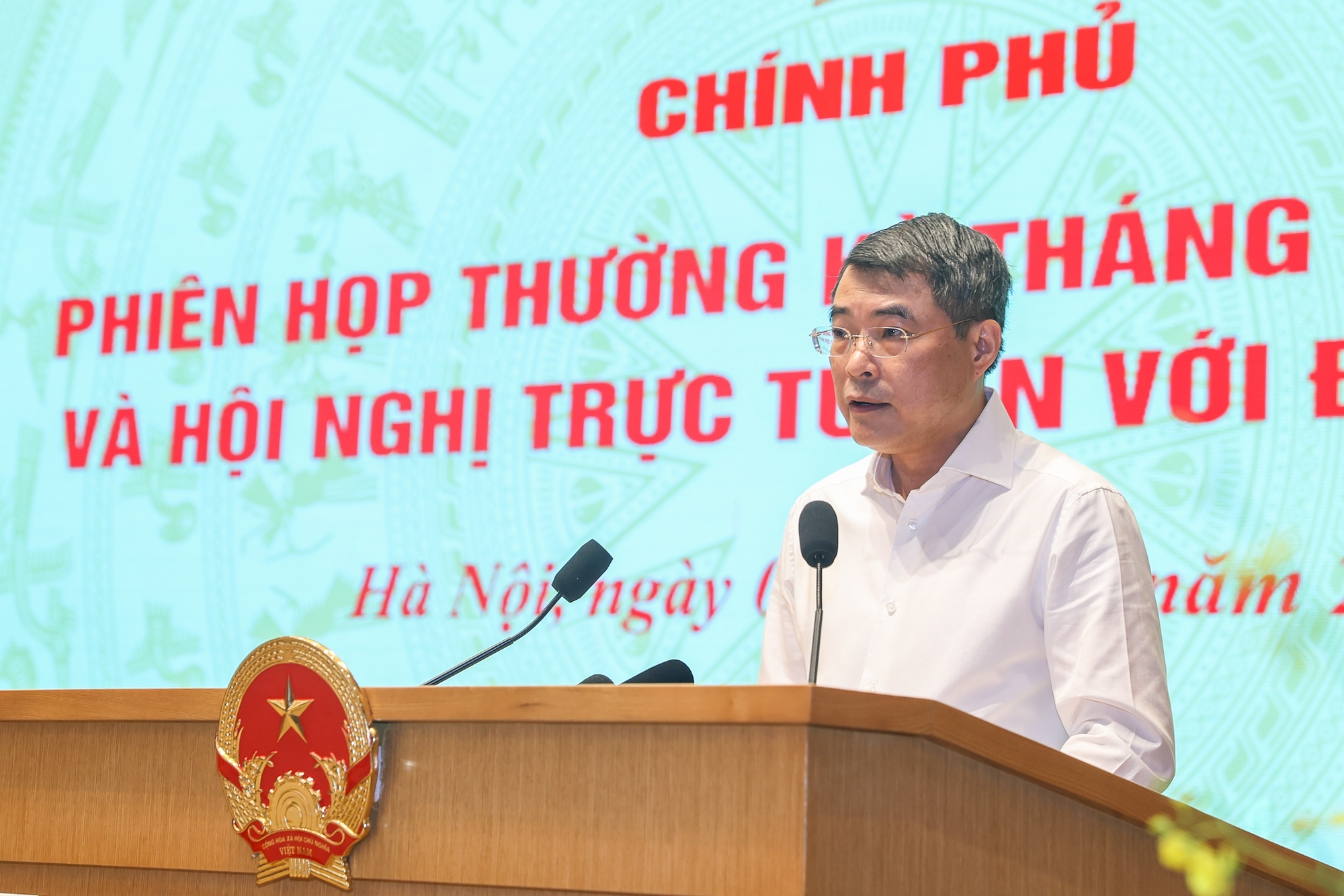 Thủ tướng Chính phủ Lê Minh Hưng phát biểu khai mạc - Ảnh: VGP/Nhật Bắc Thủ tướng Chính phủ Lê Minh Hưng phát biểu khai mạc - Ảnh: VGP/Nhật Bắc