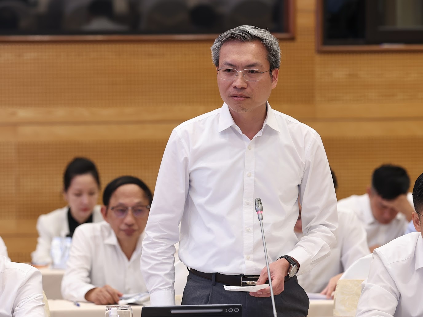Thiếu tướng Nguyễn Quốc Toản, Chánh Văn phòng, Người phát ngôn Bộ Công an thông tin về công tác đấu tranh với tội phạm lừa đảo “hợp đồng kỳ nghỉ” - Ảnh: VGP/Nhật Bắc Thiếu tướng Nguyễn Quốc Toản, Chánh Văn phòng, Người phát ngôn Bộ Công an thông tin về công tác đấu tranh với tội phạm lừa đảo “hợp đồng kỳ nghỉ” - Ảnh: VGP/Nhật Bắc