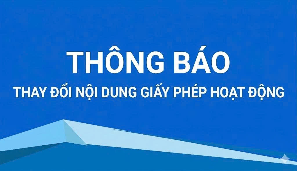 Quỹ tín dụng nhân dân Yên Đồng thông báo sửa đổi, bổ sung Giấy phép hoạt động