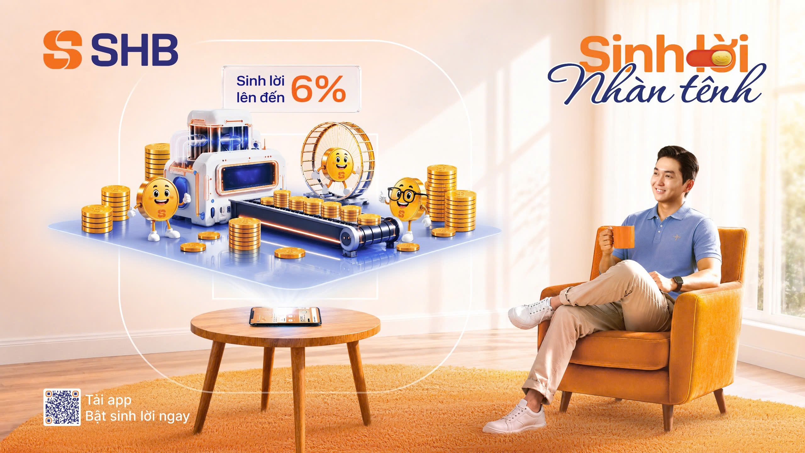 SHB SAHA ra mắt tính năng “Sinh lời nhàn tênh”: Tự động sinh lời tới 6%/năm SHB SAHA ra mắt tính năng “Sinh lời nhàn tênh”: Tự động sinh lời tới 6%/năm