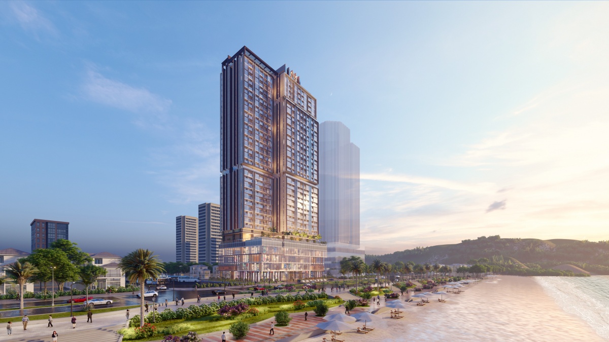 Dự án tọa lạc tại mặt tiền đường Nguyễn Tất Thành, phường Hải Vân, TP Đà Nẵng.
