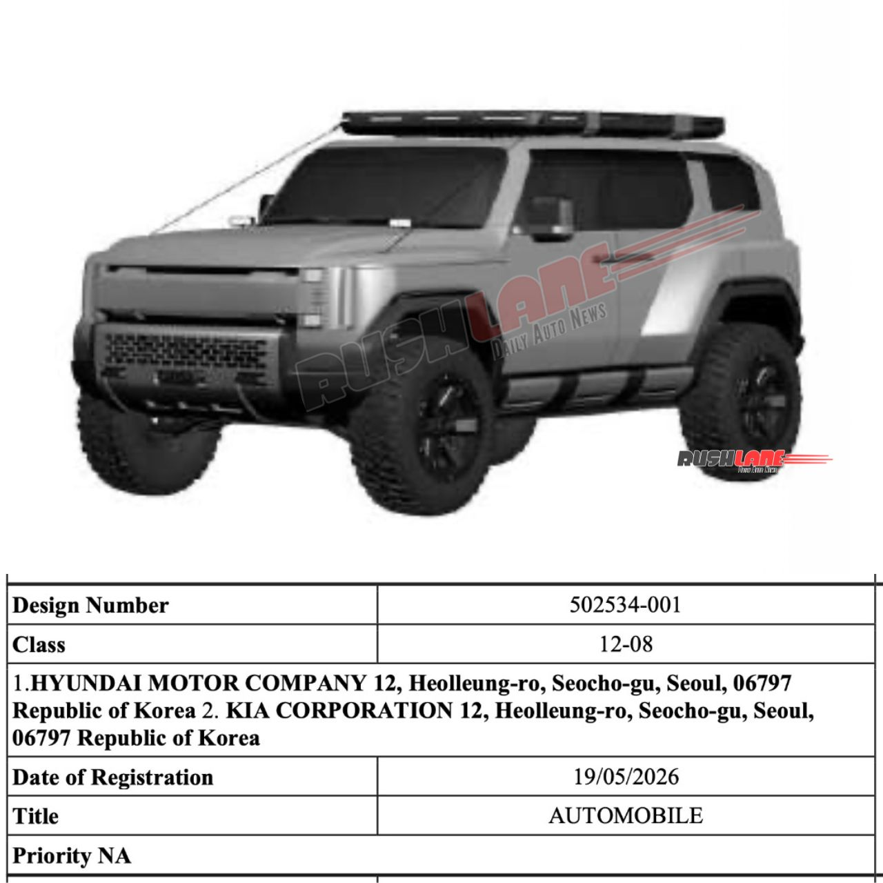 SUV mới của Hyundai lộ kiểu dáng đậm chất off-road SUV mới của Hyundai lộ kiểu dáng đậm chất off-road: Cửa mở ngược như Rolls-Royce, lắp lốp đa địa hình, có sẵn giá nóc tiện dụng - Ảnh 2.