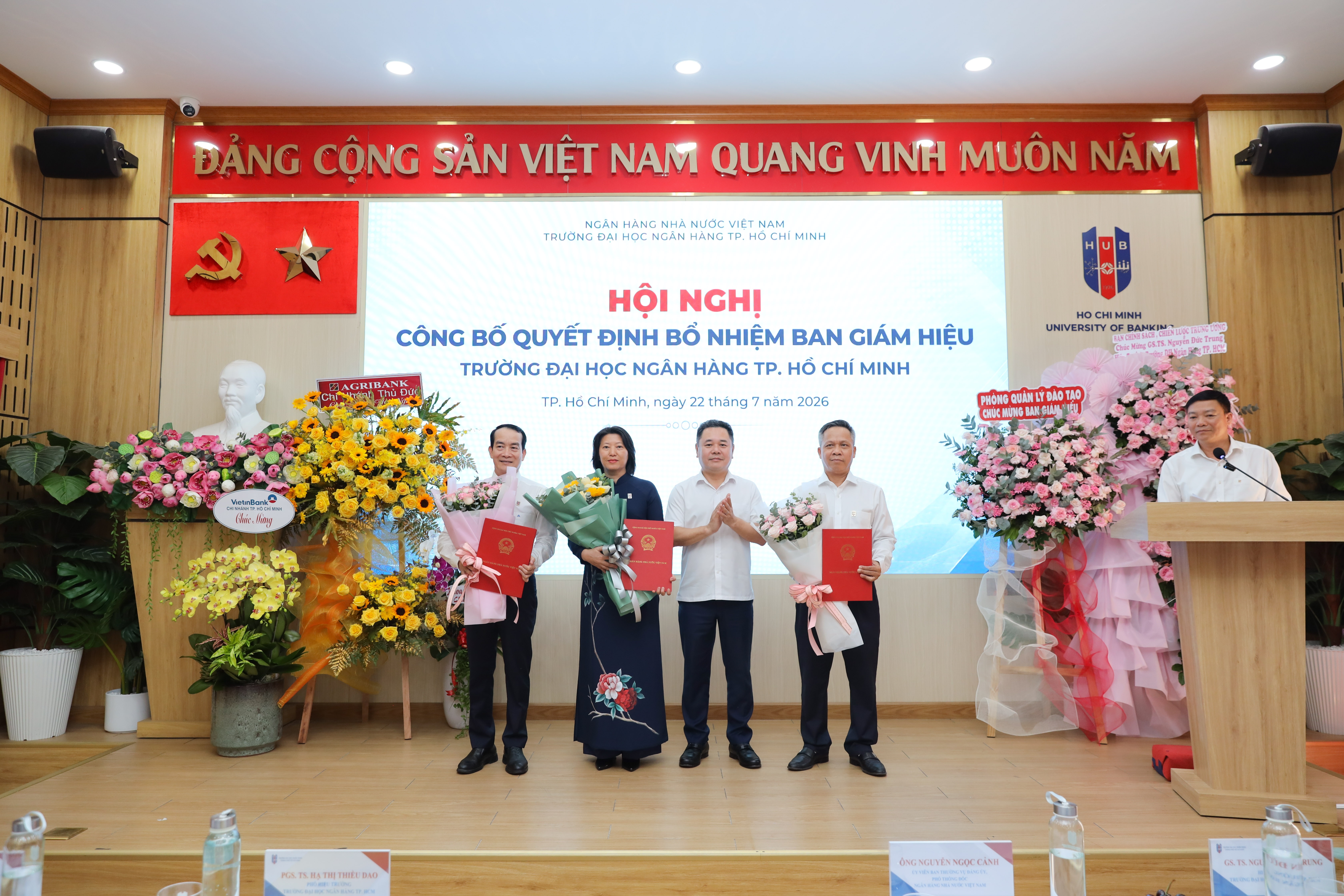 Trường Đại học Ngân hàng TP. Hồ Chí Minh được kiện toàn Ban Giám hiệu