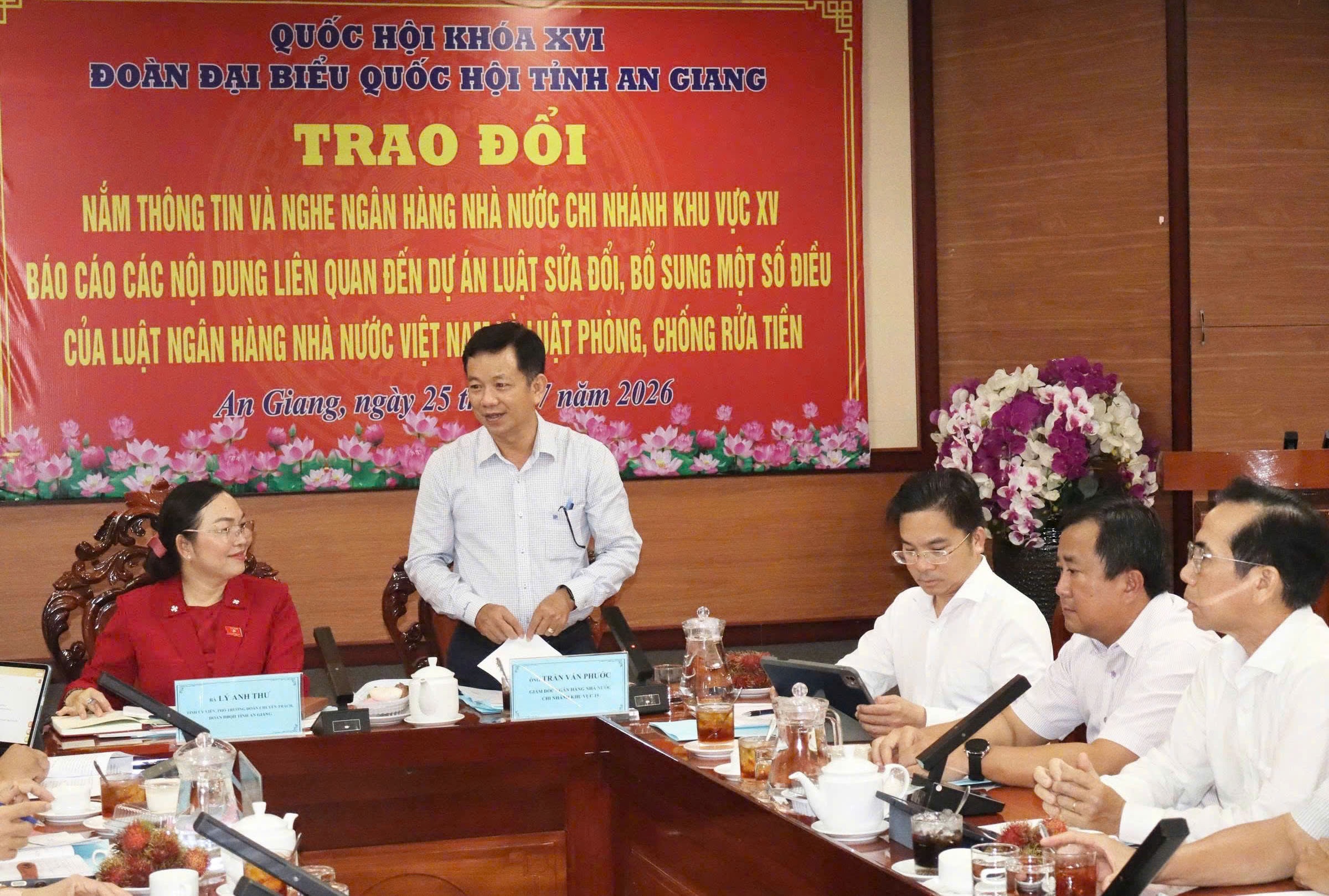 Đại biểu Quốc hội An Giang đánh giá cao công tác chuẩn bị các dự thảo luật ngành Ngân hàng